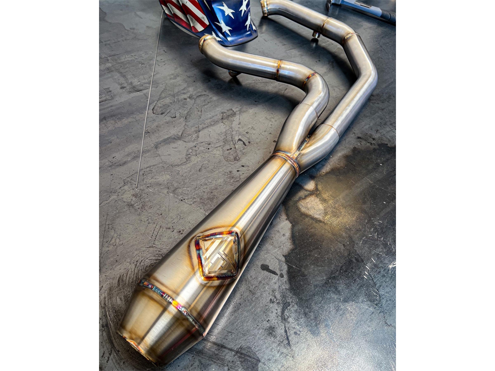 2-into-1 LaneSplitter Exhaust - Stainless Steel. Fits Touring 1995-2016 SP Concepts EXHAUST