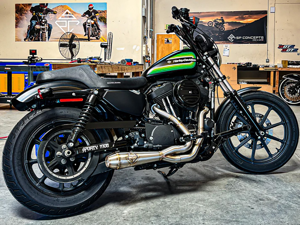 2-into-1 LaneSplitter Exhaust - Stainless Steel. Fits Sportster 2014-2021 SP Concepts EXHAUST - Image 3