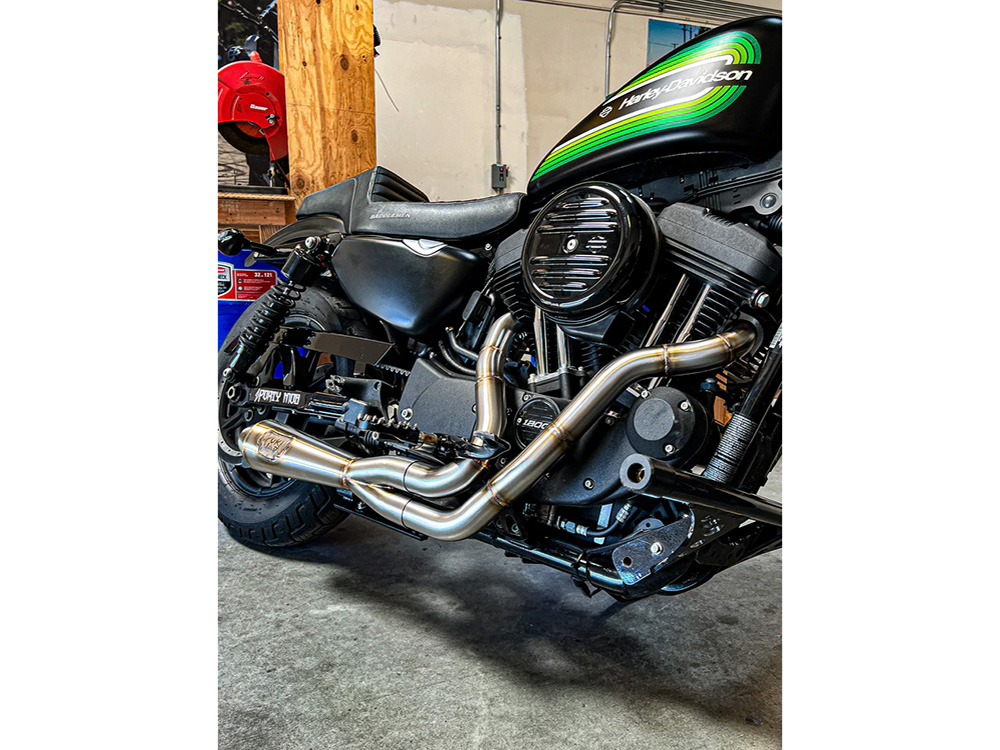 2-into-1 LaneSplitter Exhaust - Stainless Steel. Fits Sportster 2014-2021 SP Concepts EXHAUST - Image 4