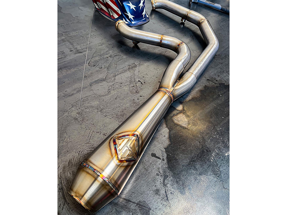2-into-1 LaneSplitter Exhaust - Stainless Steel. Fits Sportster 2014-2021 SP Concepts EXHAUST