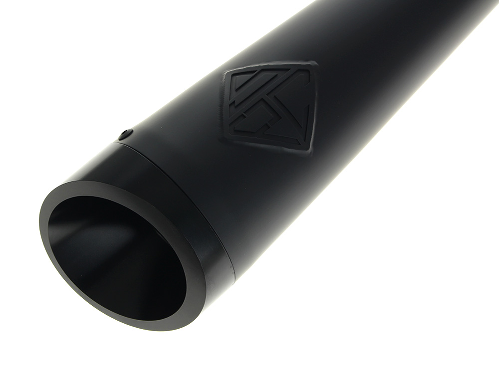 2-into-1 Cutback Exhaust - Black with Black End Cap. Fits Sportster 2014-2021 SP Concepts EXHAUST - Image 2