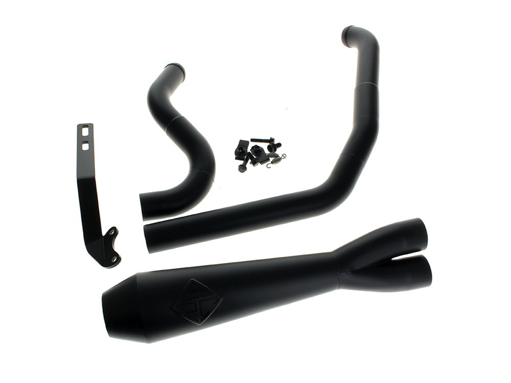 2-into-1 LaneSplitter Exhaust - Black. Fits Dyna 1999-2005 SP Concepts EXHAUST
