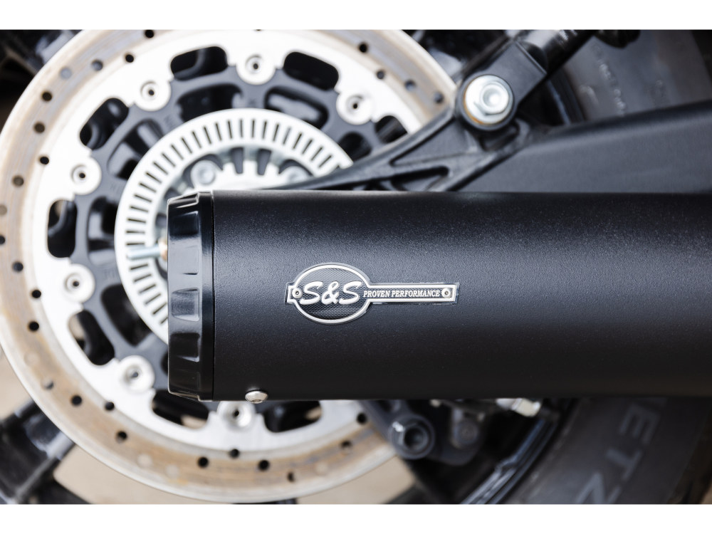 Grand National 2-into-1 Exhaust - Black with Black End Cap. Fits Indian Scout 2015-2024 S&S - Image 4