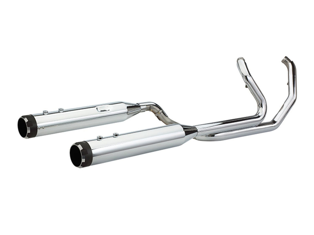 El Dorado 2-into-2 Dual Exhaust - Chrome with Black Thruster End Caps. Fits Touring 2017up. S&S - Image 2