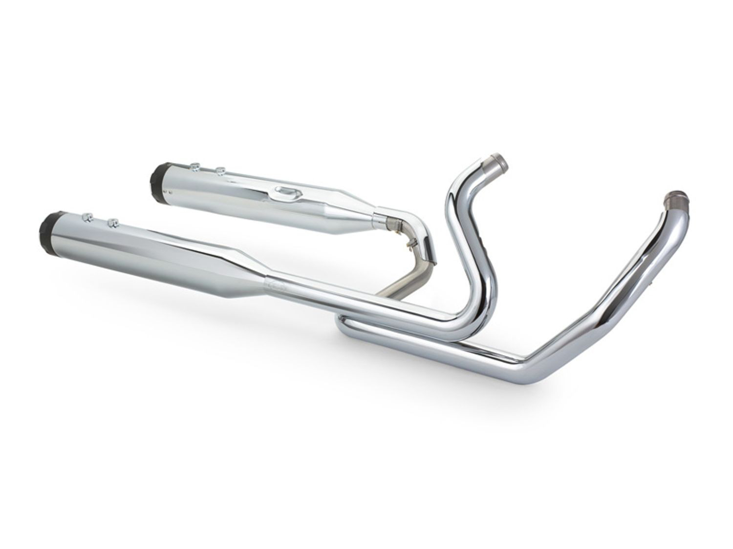 El Dorado 2-into-2 Dual Exhaust - Chrome with Black Thruster End Caps. Fits Touring 2017up. S&S - Image 3