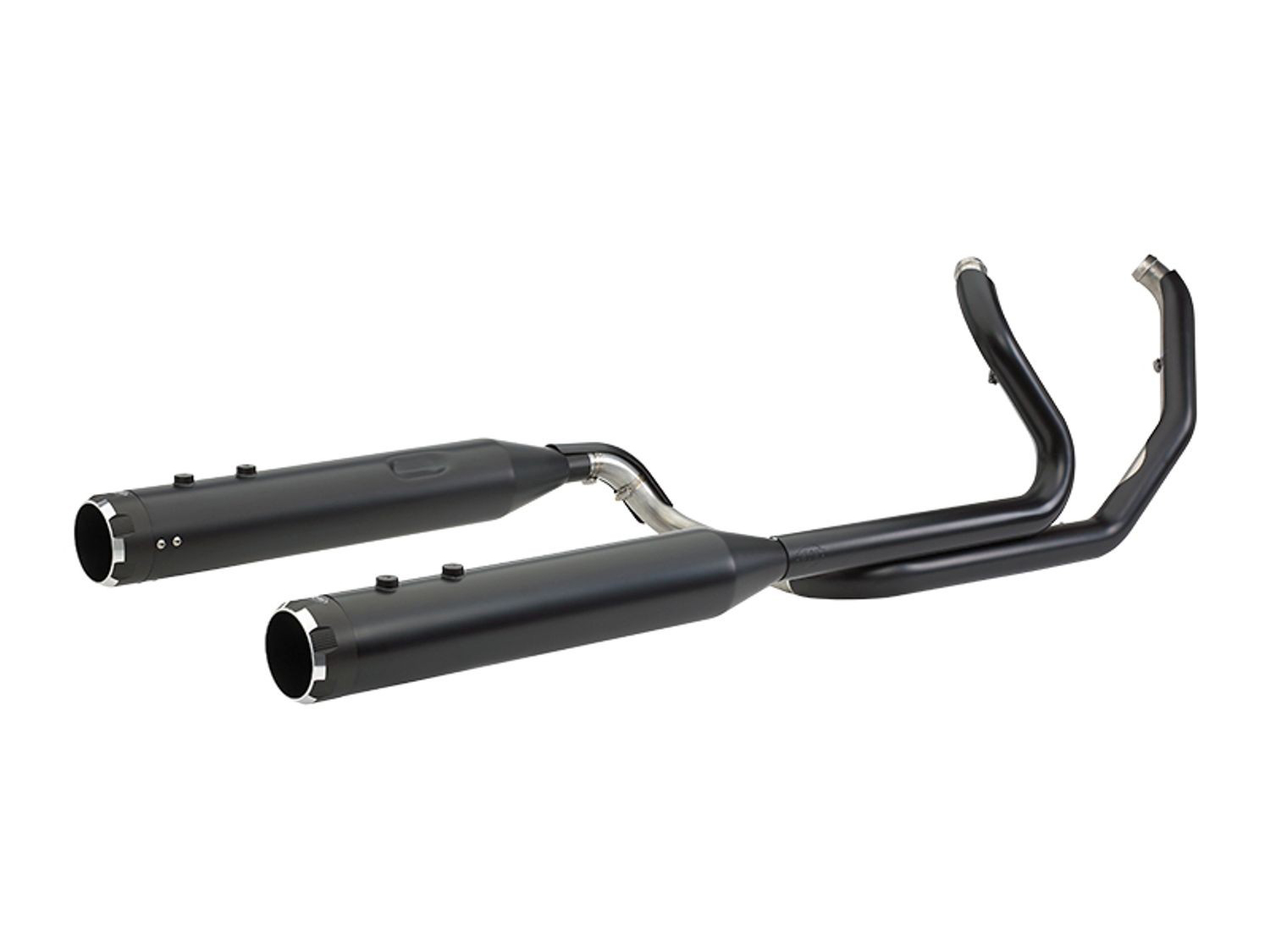 El Dorado 2-into-2 Dual Exhaust - Black with Black Thruster End Caps. Fits Touring 2017up. S&S - Image 2