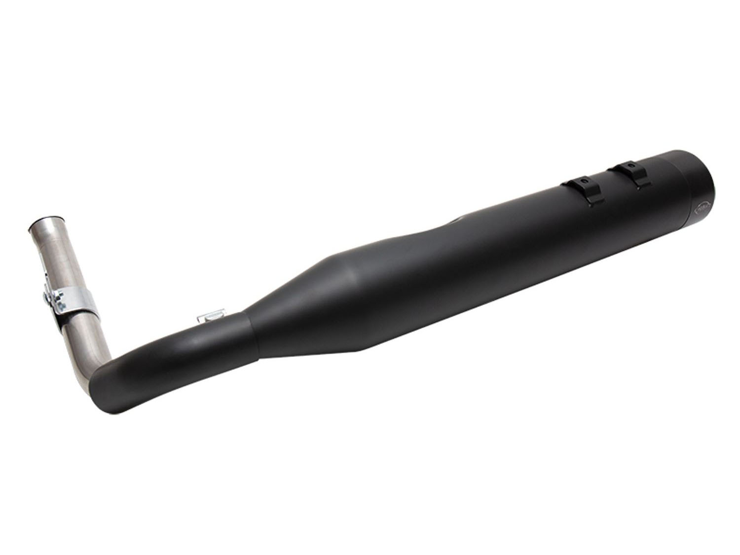 Shadow Pipe for S&S Sidewinder 2-into-1 Exhaust - Black with Black End Cap. Fits Touring 2009up. S&S - Image 3