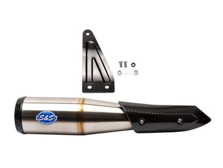 Grand National Slip-On Muffler - Stainless Steel. Fits Indian FTR1200 2019-2024 S&S