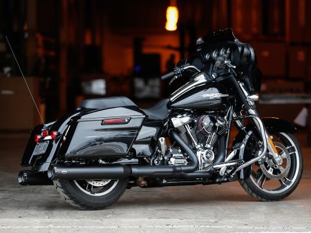 4.5in. GNX Slip-On Mufflers - Black with Black End Caps. Fits Touring 2017up. S&S