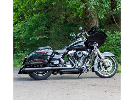 4-1/2in. Mk45 Slip-On Mufflers - Black with Black Cutlass End Caps. Fits Touring 1995-2016. S&S
