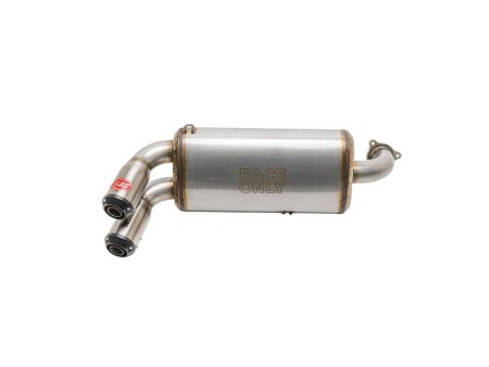 Power Tune XTO UTV Exhaust - Stainless Steel with Race Muffler. Fits Polaris RZR Pro XP 2020up. S&S