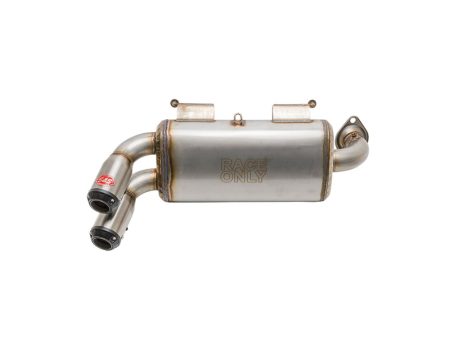 Power Tune XTO UTV Exhaust - Stainless Steel with Race Muffler. Fits Polaris RZR XP 1000 2015up. S&S