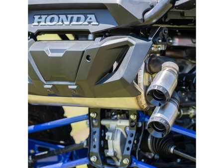 Power Tune XTO UTV Exhaust - Stainless Steel with Race Muffler. Fits Honda Talon 2019up. S&S