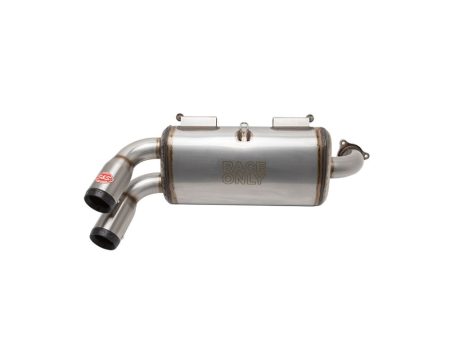 Power Tune XTO UTV Exhaust - Stainless Steel with Race Muffler. Fits Kawasaki TERYX KRX 1000 2020up. S&S