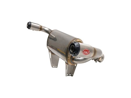Power Tune XTO UTV Exhaust - Stainless Steel with Race Muffler. Fits Can-am Maverick X3 2017up S&S