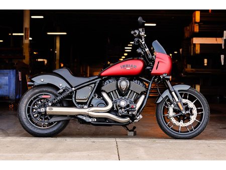 Qualifier 2-into-1 Exhaust - Stainless Steel. Fits Indian Cruiser 2022up S&S