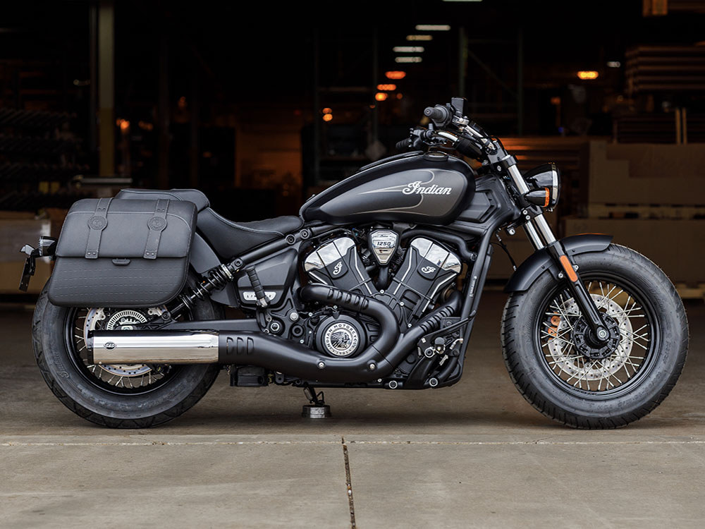 Grand National Slip-On Muffler - Chrome with Black End Cap. Fits Indian Scout 2025up S&S - Image 3