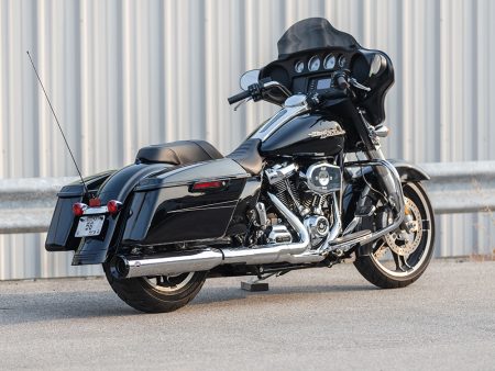 Swindler 2-into-1 4.5in. Muffler Kit - Chrome with Black End Cap. Fits Touring 2017up S&S
