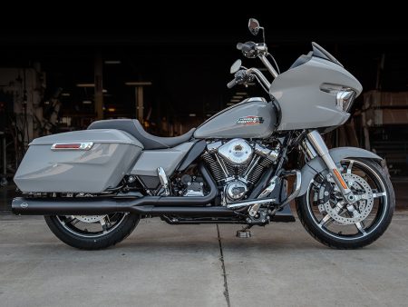 2-into-1 GNX Exhaust - Black with Black End Cap. Fits Touring 2017up S&S