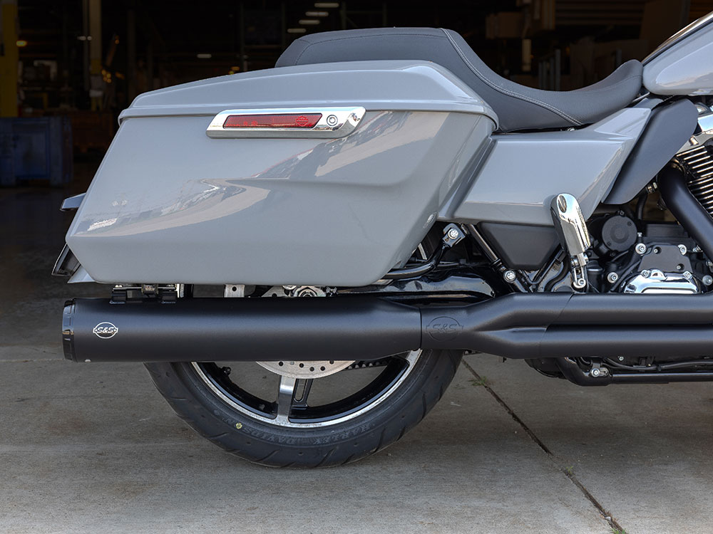2-into-1 GNX Exhaust - Black with Black End Cap. Fits Touring 2017up S&S - Image 3