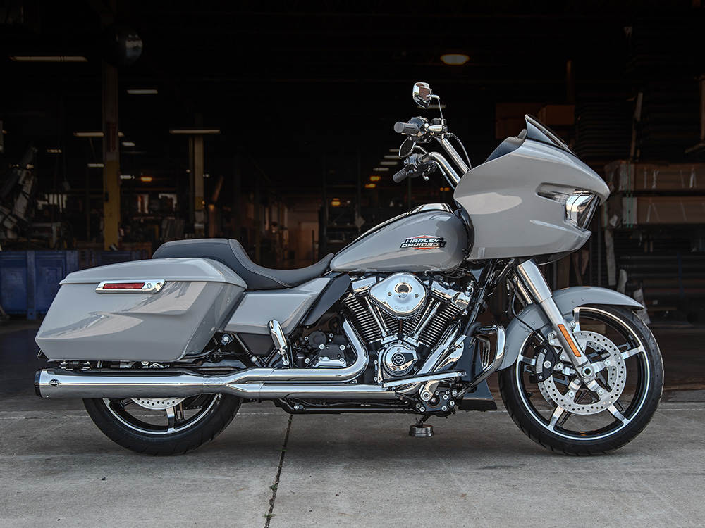 2-into-1 GNX Exhaust - Chrome with Black End Cap. Fits Touring 2017up S&S