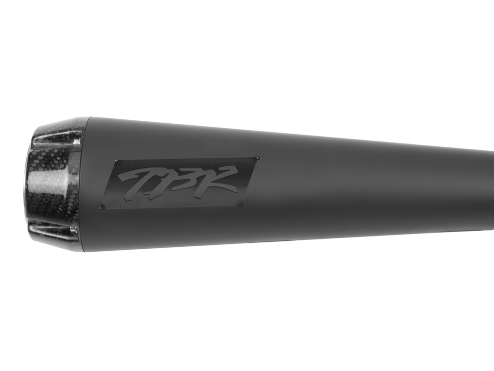 Comp-S 2-into-1 Exhaust - Black with Carbon Fiber End Cap. Fits Indian Scout 2015-2024 & also fits Victory Octane. TWO BROTHERS RACING EXHAUST - Image 2