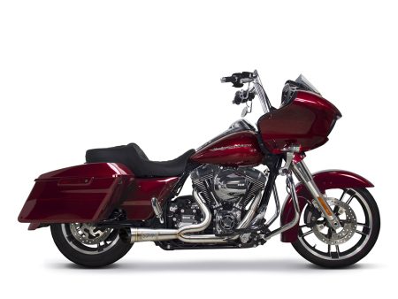 Shorty Turnout 2-into-1 Exhaust - Stainless Steel. Fits Touring 2009-2016. TWO BROTHERS RACING EXHAUST