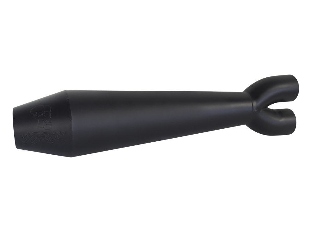 Megaphone Gen II 2-into-1 Exhaust - Black. Fits Softail 2018-2024 with Non-240 Rear Tyre. TWO BROTHERS RACING EXHAUST - Image 3