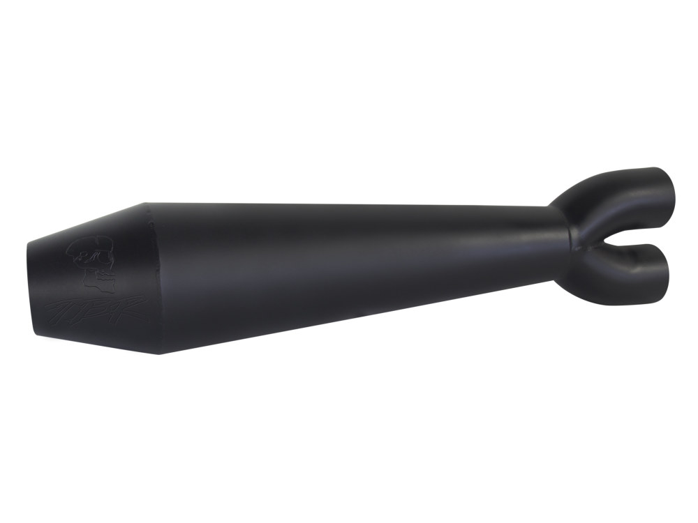 Megaphone Gen II 2-into-1 Exhaust - Black. Fits Softail Breakout & Fat Boy 2018-2024 TWO BROTHERS RACING EXHAUST - Image 2