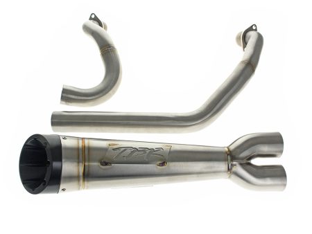 Shorty Turnout 2-into-1 Exhaust - Stainless Steel. Fits Indian Cruiser 2022up TWO BROTHERS RACING EXHAUST