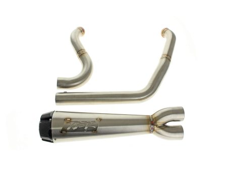Comp-S 2-into-1 Exhaust - Stainless Steel with Carbon Fiber End Cap. Fits Softail 2025up with Non-240 Rear Tyre TWO BROTHERS RACING EXHAUST