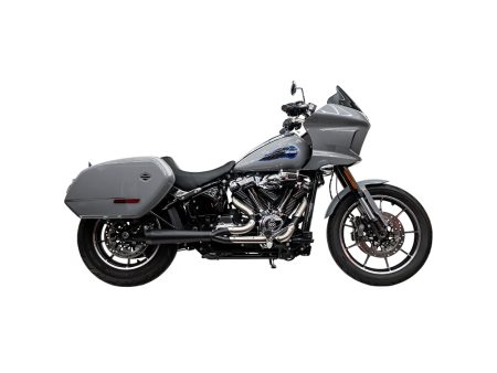 Assault 2-into-1 Exhaust - Black. Fits Softail 2018up. Trask Performance
