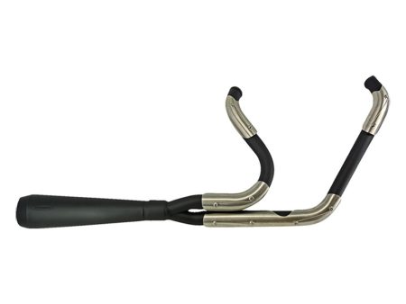 Assault 2-into-1 Exhaust - Black. Fits Heritage Classic, Sport Glide and Low Rider ST 2018-2024 Trask Performance