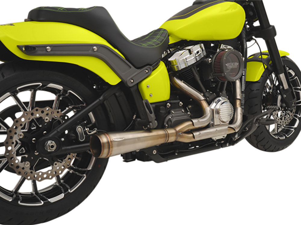 Assault 2-into-1 Exhaust - Stainless Steel. Fits Softail 2007-2017 Trask Performance - Image 2
