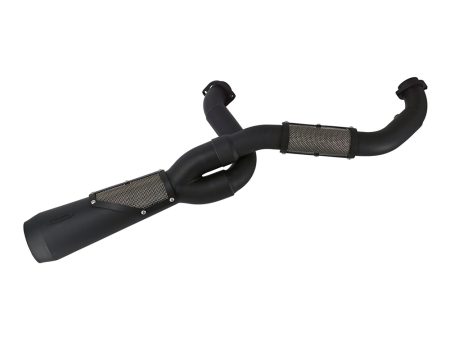 Big Sexy Performance 2-into-1 Exhaust - Black. Fits Touring 2017up. Trask Performance