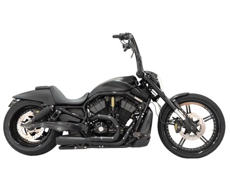 Assault 2-into-1 Exhaust - Black. Fits V-Rod 2007-2017. Trask Performance