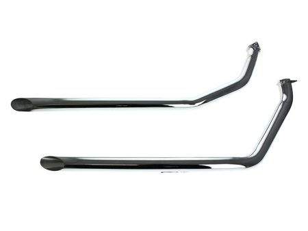 Slash Cut 1-3/4in. Drag Pipes - Chrome. Fits 4Spd FX 1971-1984 V-Factor