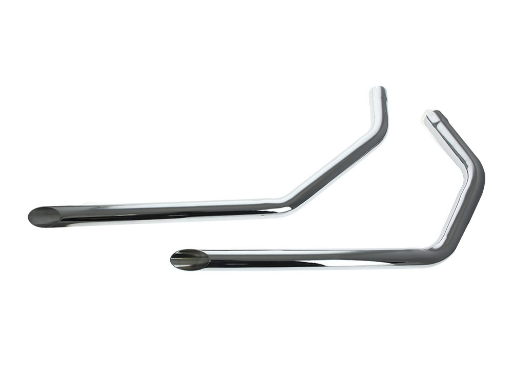 Slash Cut 1-3/4in. Drag Pipes - Chrome. Fits Sportster 1957-1985 V-Factor