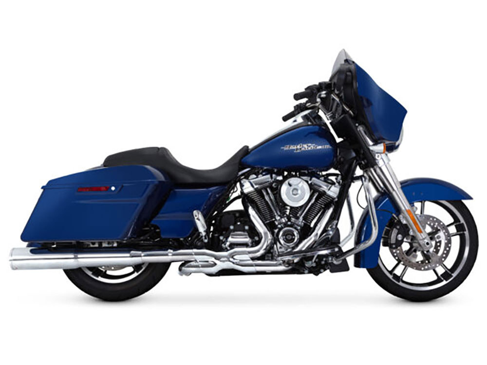 Power Duals Right Side Tuck & Under Headers - Chrome. Fits Touring 2017up Vance and Hines - Image 2