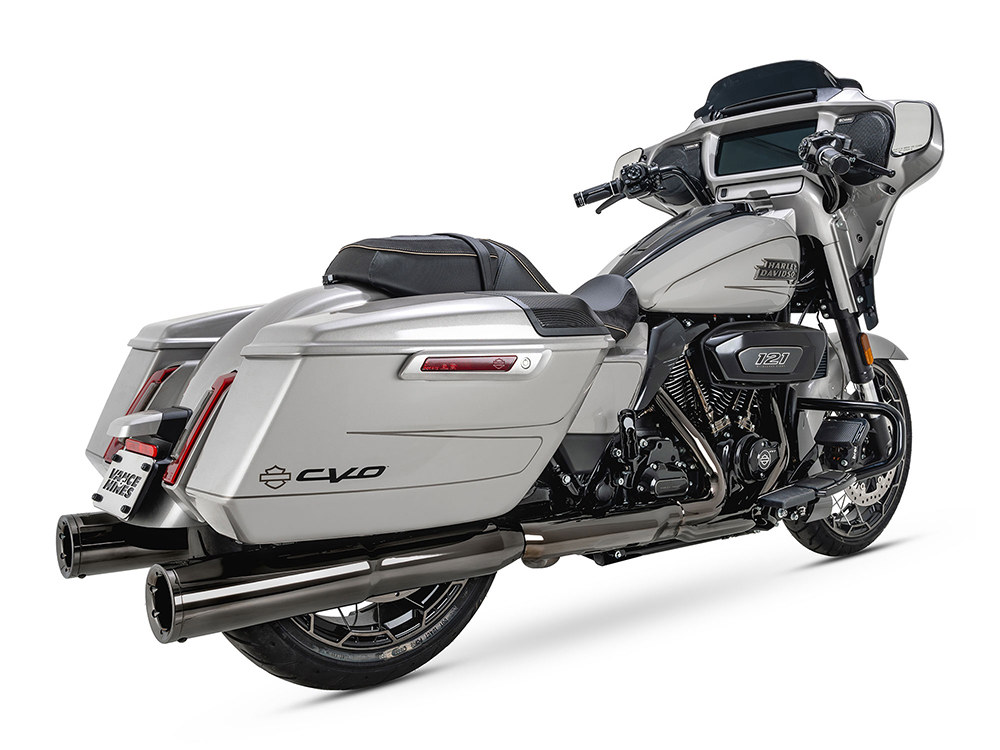4.5in. Hi-Output Slip-On Mufflers - Dark Chrome. Fits Touring 2017up Vance and Hines - Image 2