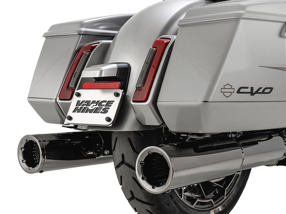 4.5in. Hi-Output Slip-On Mufflers - Dark Chrome. Fits Touring 2017up Vance and Hines - Image 3