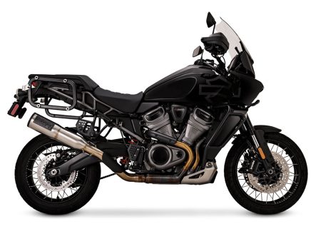 Adventure Hi-Output 450 Slip On Muffler - Stainless. Fits Pan America 2021up Vance and Hines