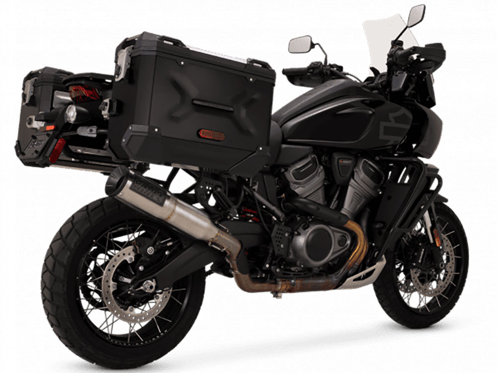 Adventure Hi-Output 450 Slip On Muffler - Stainless. Fits Pan America 2021up Vance and Hines - Image 2