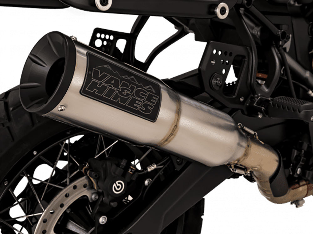 Adventure Hi-Output 450 Slip On Muffler - Stainless. Fits Pan America 2021up Vance and Hines - Image 3