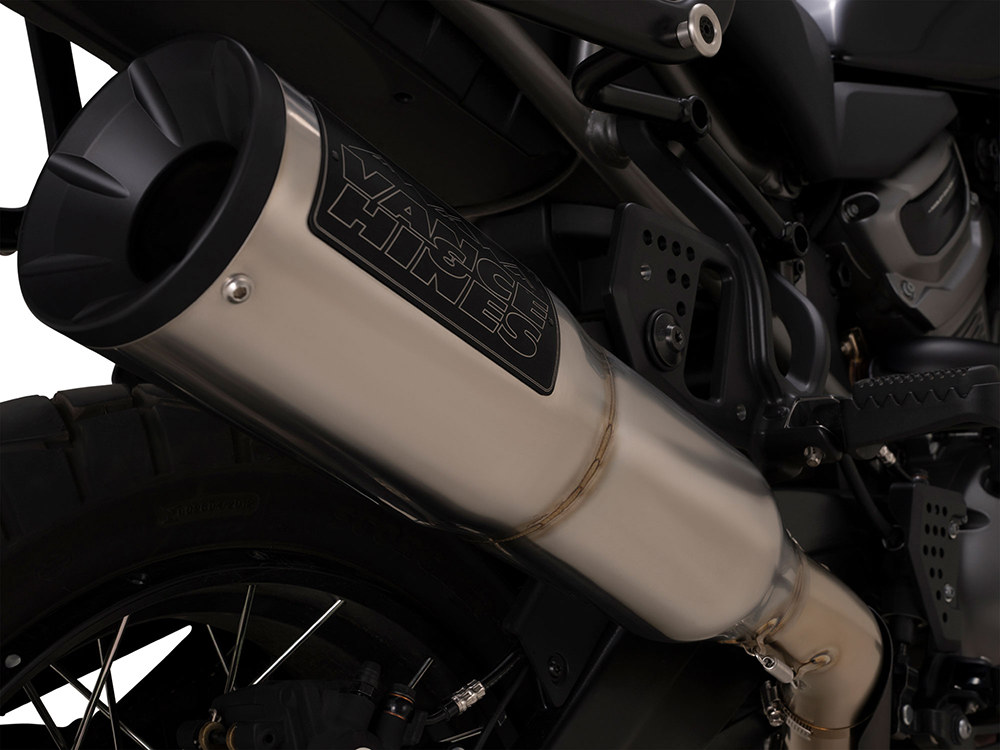 Adventure Hi-Output 450 Slip On Muffler - Stainless. Fits Pan America 2021up Vance and Hines - Image 4