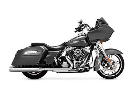 4.5in. Torquer 450 Slip-On Mufflers - Chrome with Chrome End Caps. Fits Touring 1995-2016 Vance and Hines
