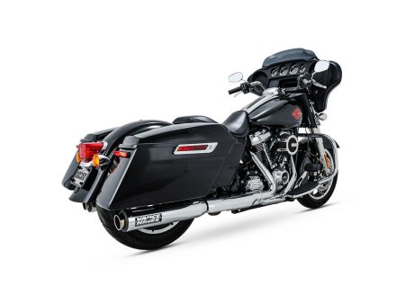 4in. Supersport Slip-On Mufflers - Chrome. Fits Touring 2017up Vance and Hines