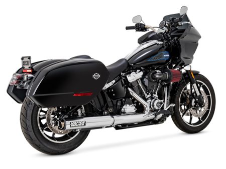 4in. Supersport Slip-On Muffler - Chrome. Fits Softail Street Bob, Low Rider S, Low Rider ST & Heritage 2025up Vance and Hines