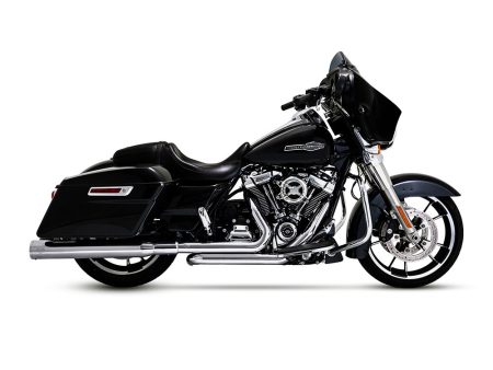 Dresser Duals Right Side Tuck & Under Headers - Chrome. Fits Touring 2017up Vance and Hines