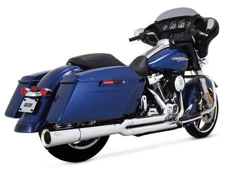 Pro Pipe 2-into-1 Exhaust - Chrome. Fits Touring 2017up Vance and Hines